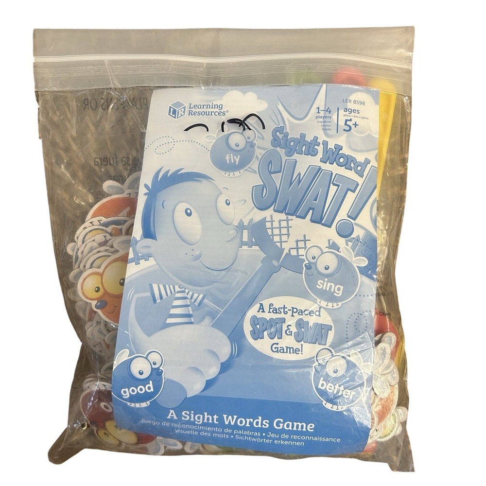Sight Word Swat Game ‎ New In Bag Educational Fun Pre-K Kinder Playing To Learn